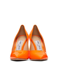 Jimmy Choo Orange Patent Love 100 Heels
