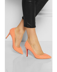 Christian Louboutin Pigalle Spikes 85 Leather Pumps