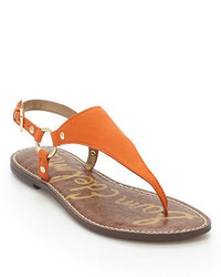 Sam Edelman Greta Harness Ring Leather Thong Sandals