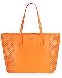 Cole Haan Woven Sides Leather Tote