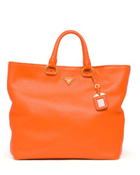 Prada Daino Tote Bag Orange