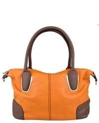 Journee Collection Double Handle Faux Leather Tote Bag
