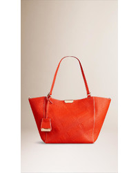 Burberry The Small Canter In Bonded Leather