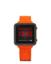 Android Orange Digital Smart Watch