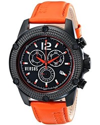Versus By Versace Soc020014 Aventura Analog Display Quartz Orange Watch