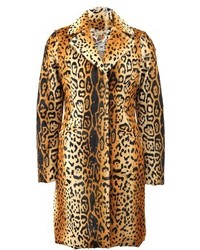 Orange Leopard Coat