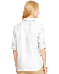 Lauren Ralph Lauren Linen Rolled Sleeve Shirt
