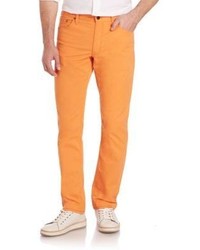 Orange Lightweight Jeans