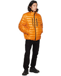 MONCLER GRENOBLE Orange Quilted Down Jacket