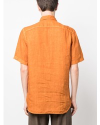 Canali Short Sleeve Linel Shirt