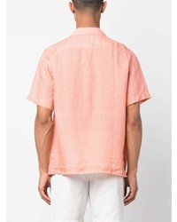 Frescobol Carioca Short Sleeve Linen Blend Shirt