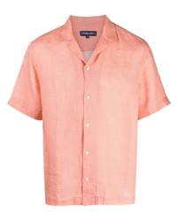 Frescobol Carioca Short Sleeve Linen Blend Shirt