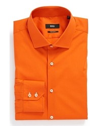 BOSS HUGO BOSS Regular Fit Dress Shirt Orange 165