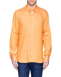 Armani Collezioni Double Faced Cotton Linen Shirt