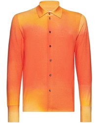 Ferragamo Gradient Effect Button Up Shirt