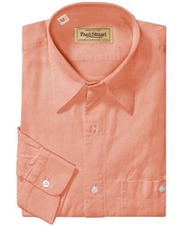 Paul Stuart Point Collar Twill Sport Shirt Long Sleeve