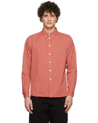 Ps By Paul Smith Red Zebra Embroidery Shirt
