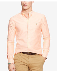 Polo Ralph Lauren Slim Fit Stretch Oxford Shirt, | Macy's Lookastic