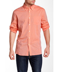 John Varvatos Star Usa By Solid Tab Sleeve Shirt