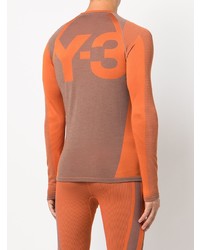 Y-3 Logo Knit Long Sleeve Top