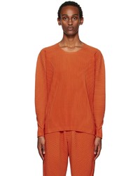 Homme Plissé Issey Miyake Orange Arc Long Sleeve T Shirt