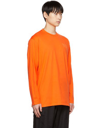 Y-3 Orange Classic Long Sleeve T Shirt