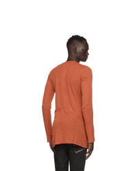 Rick Owens Orange Long Sleeve T Shirt