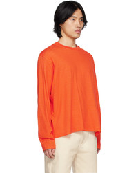 Sunnei Orange Long Sleeve T Shirt