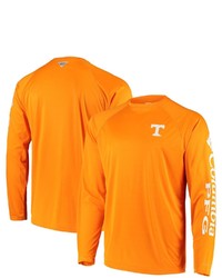 Columbia Pfg Tennessee Orange Tennessee Volunteers Terminal Tackle Omni Shade Long Sleeve T Shirt