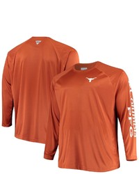 Columbia Texas Orange Texas Longhorns Big Tall Terminal Tackle Long Sleeve Omni Shade Raglan T Shirt At Nordstrom