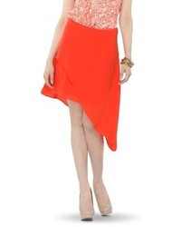 Ambar Asymmetrical Skirt Orange Zing