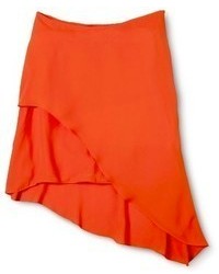 Ambar Asymmetrical Skirt Orange Zing