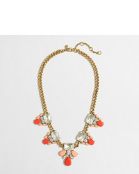 J.Crew Factory Factory Crystal And Stone Clusters Necklace