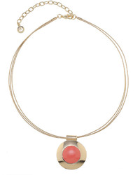 Gloria Vanderbilt Orange Pendant Necklace