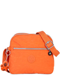 Orange Nylon Crossbody Bag