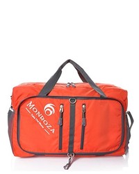 Orange Nylon Duffle Bag