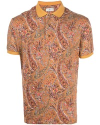 Etro Paisley Print Cotton Polo Shirt