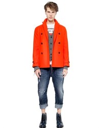 DSquared Workhouse Wool Pea Coat