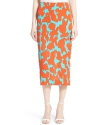 Diane von Furstenberg Tailored Midi Pencil Skirt