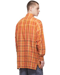 Acne Studios Orange Check Shirt