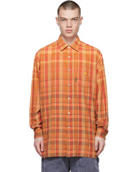 Acne Studios Orange Check Shirt