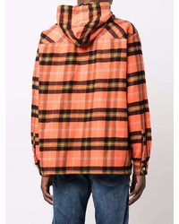Diesel Checked Zip Up Hooded Shirt