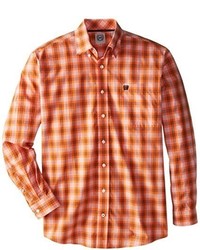 Cinch Classic Fit Long Sleeve Button Down Front Plaid