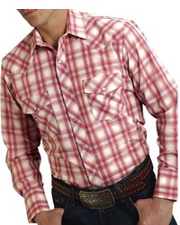 Roper Plaid Western Shirt Snap Front Long Sleeve
