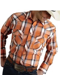 Roper Plaid Western Shirt Snap Front Long Sleeve