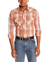 Wrangler Western Jean Long Sleeve Two Button Pocket Shirt