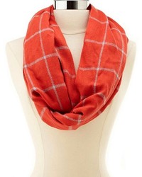 Charlotte Russe Two Tone Plaid Infinity Scarf