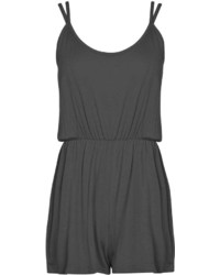 Boohoo Louise Double Strap Jersey Playsuit