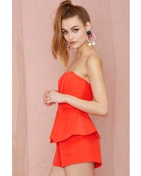 Finders Keepers Raise A Glass Peplum Jumpsuit