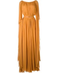 Elie Saab Pleated Belted Gown